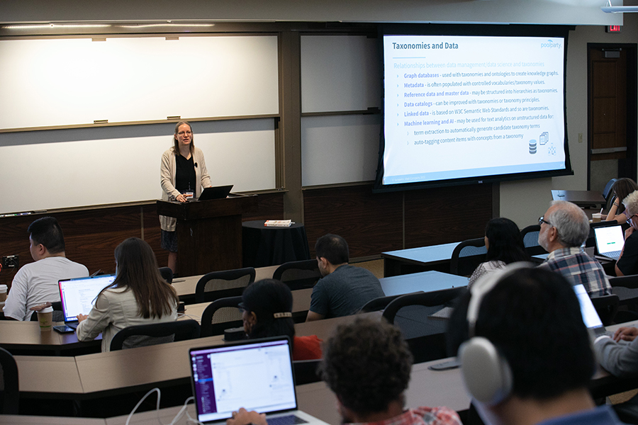 Heather Hedden presenting at Data Day Texas 2022